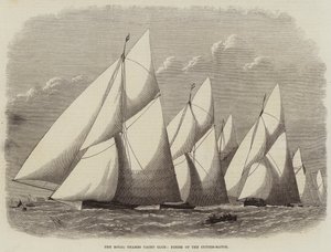O Royal Thames Yacht Club, acabamento do cortador de fósforo
